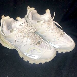 White balenciaga track shoes size 45(11US)